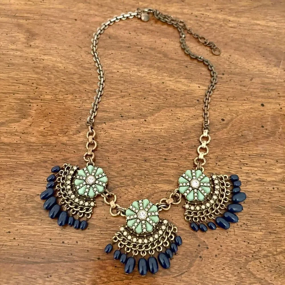 J.Crew | Beaded Pendant Necklace | 18” Adjustable